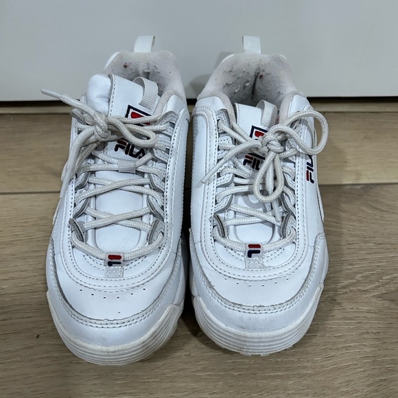 fila white sneakers size 6.5 - Picture 2 of 4